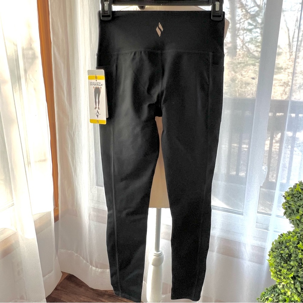 Skechers GoWalk GoFlex High Waisted Leggings Black Size Small NWT - Picture 4 of 15